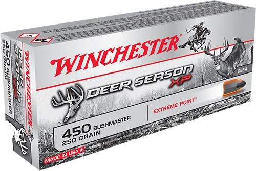 Ammunition Winchester Repeating Arms ZPAP M85 450BushmasterSeries WIN DEER SEASON XP 450BUSH 250GR 20/10